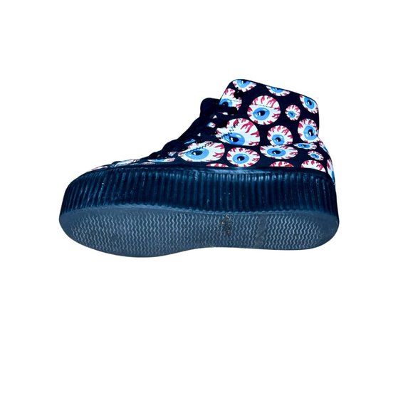 SOLD y2k emo goth jc play by jeffrey campbell hiya-eye platform sneakers woman 8 - Picture 7 of 10